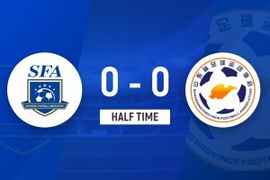 半场-山东U20队占优杜月徵造险 山东队暂0-0上海U20队