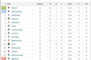 中超趣味积分榜：90分钟积分榜、上半场积分榜、下半场积分榜