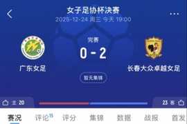 长春大众卓越女足2-0广东女足，队史首次夺得女子足协杯冠军