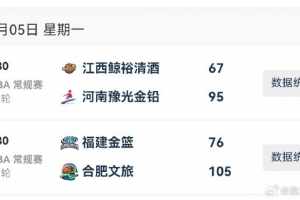 WCBA今日综述:合肥豪取7连胜 河南双杀江西