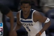 狼来了！爱德华兹晃飞防守三分命中 森林狼轰12-2反超打停骑士