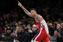 乔丹·米勒近8场场均14.5分3.6板2.5助1.5断 命中率54/38/80%