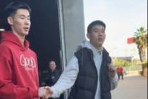 支持同曦队友！郭昊文到现场观战林葳的NCAA比赛 并送上祝福