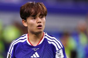 日媒:久保建英可能伤缺数周,日本预计将以25人迎战突尼斯