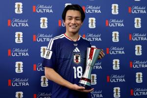 上田绮世:日本队的目标是夺冠 梅西、C罗进球对我是一种激励