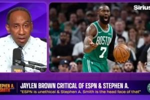 A·史密斯:杰伦·布朗说ESPN不道德&我是头号代表 触碰了我底线