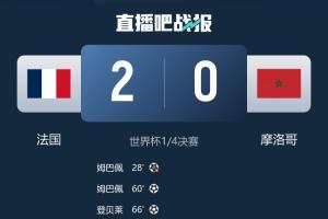 詹俊:尽管比分和上次交锋一样,但这次法国队赢得很轻松